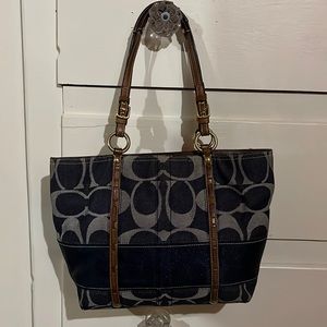 Coach denim purse. Excellent condition!